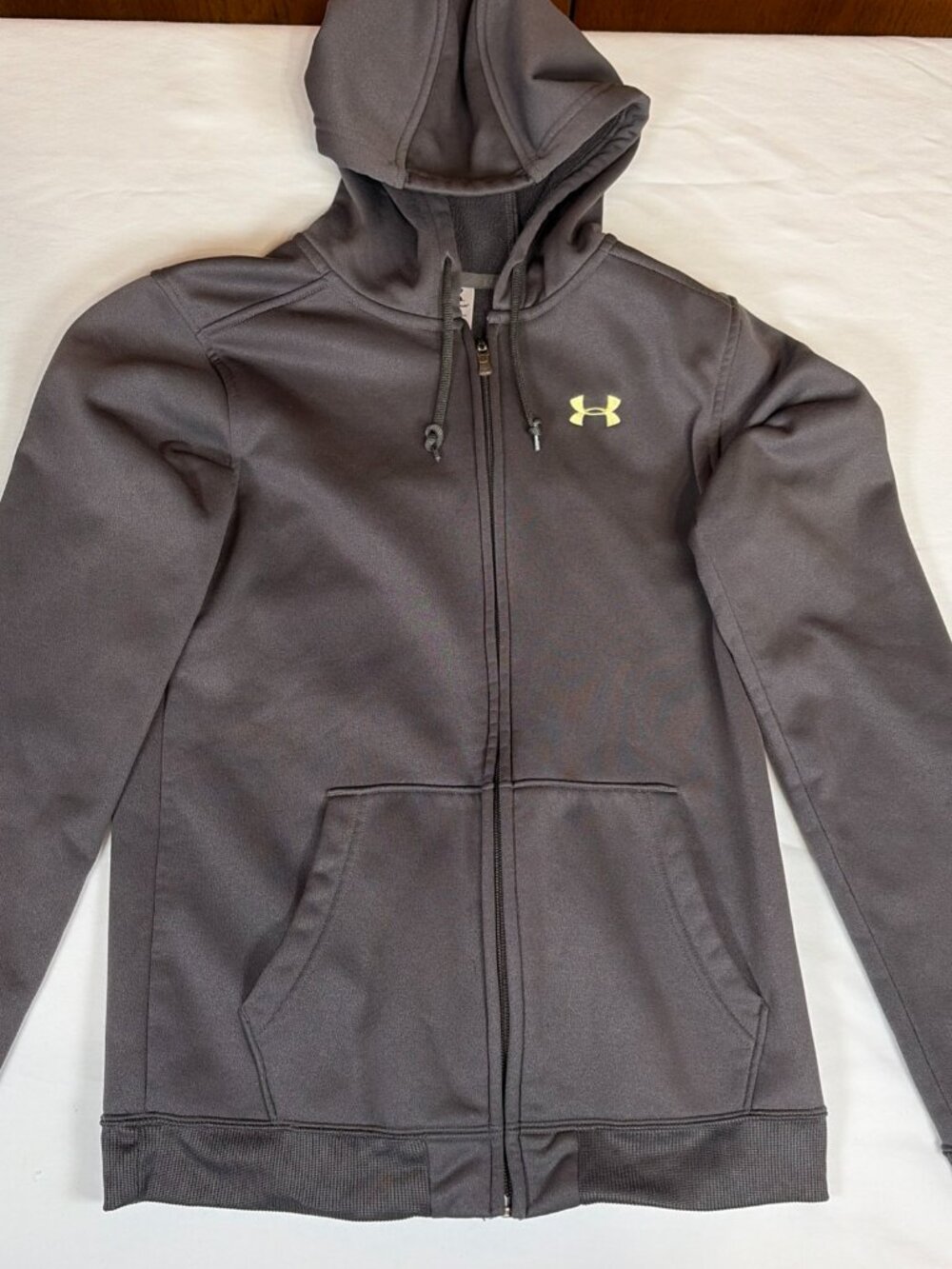 Under Armour Full Zip Hoodie Sweatshirt Women's XS Gray